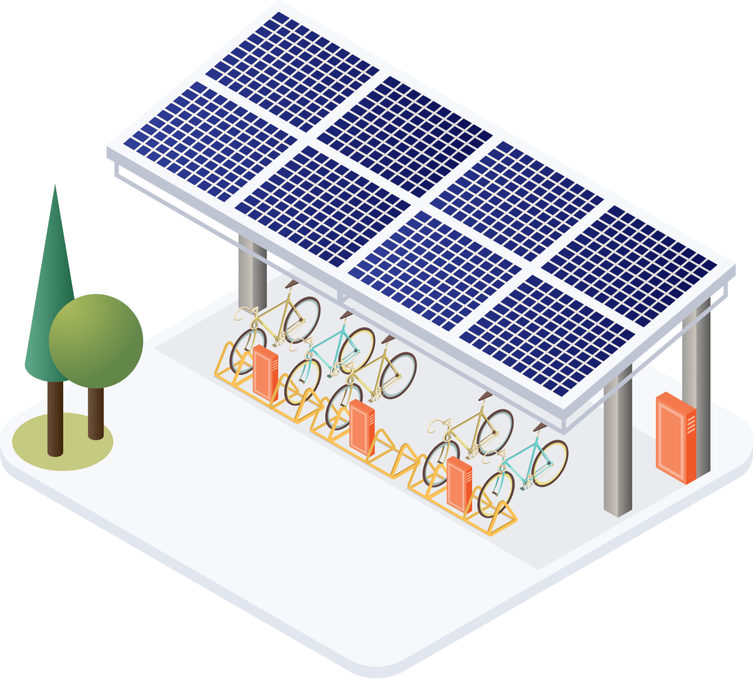 solar fietsenstalling