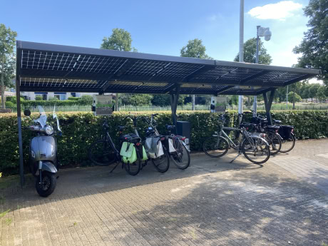 Solar bicycle storage
